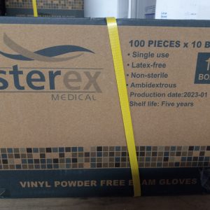 32- GUANTES VINYL LARGE 10/100